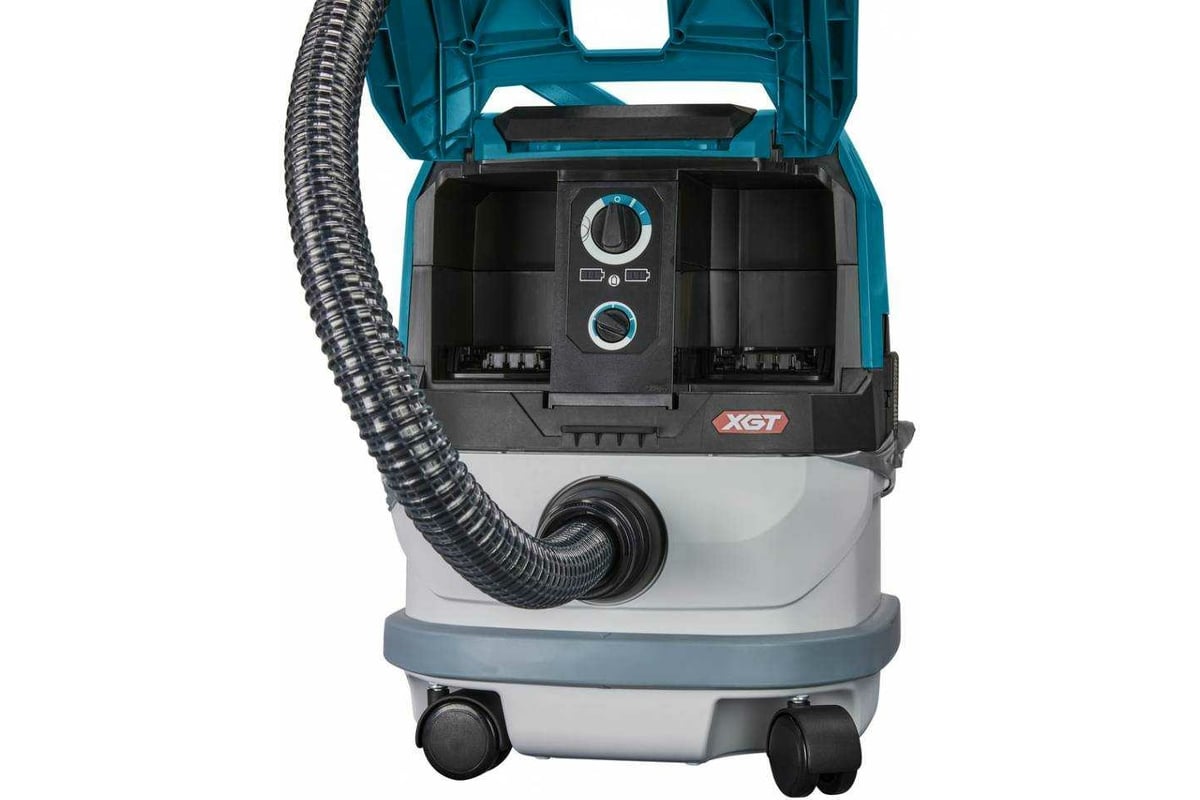 Аккумуляторный пылесос Makita XGT BL 2x40В, 230 мбар, 15 л, L-класс, сухой,  XPT, AWS, с модулем WUT01 VC004GLZ01