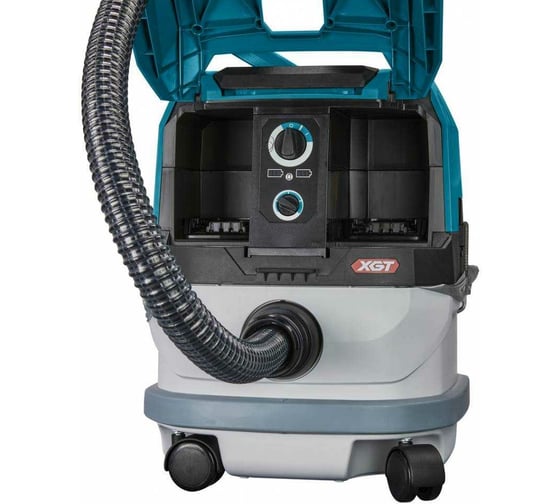 Аккумуляторный пылесос Makita XGT BL 2x40В, 230 мбар, 15 л, L-класс, сухой, XPT, AWS, с модулем WUT01 VC004GLZ01