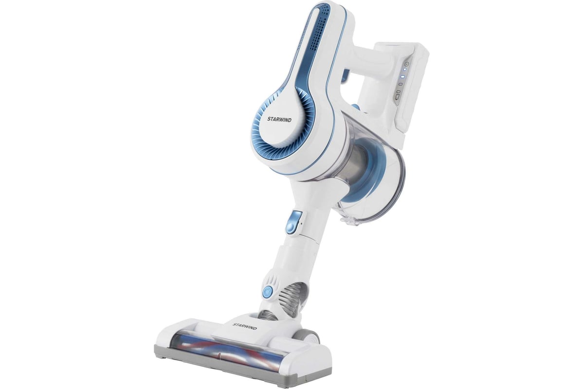 Ручной пылесос Starwind SCH9915 120 Вт, белый/синий 1584718 - выгодная ...