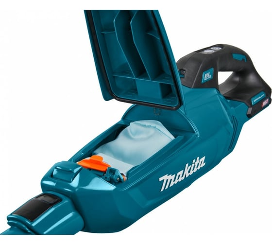 Аккумуляторный пылесос Makita XGT BL 40В, Li-ion, цвет бирюза, работа с мешками CL002GZ01