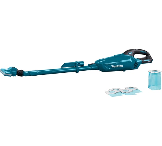 Аккумуляторный пылесос Makita XGT BL 40В, Li-ion, цвет бирюза, работа с мешками CL002GZ01