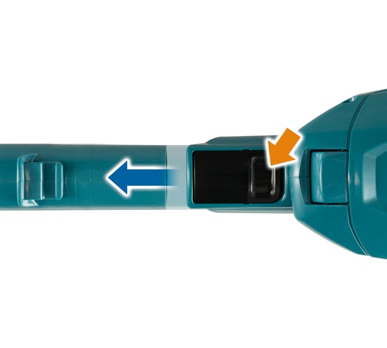 Аккумуляторный пылесос Makita XGT BL 40В, Li-ion, цвет бирюза, работа с мешками CL002GZ01