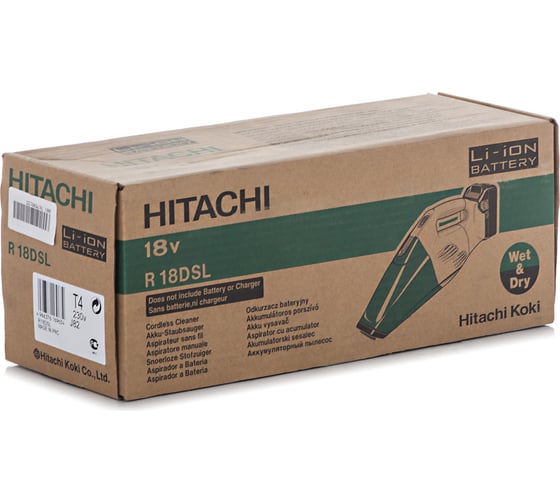 Аккумуляторный пылесос Hitachi R18DSL