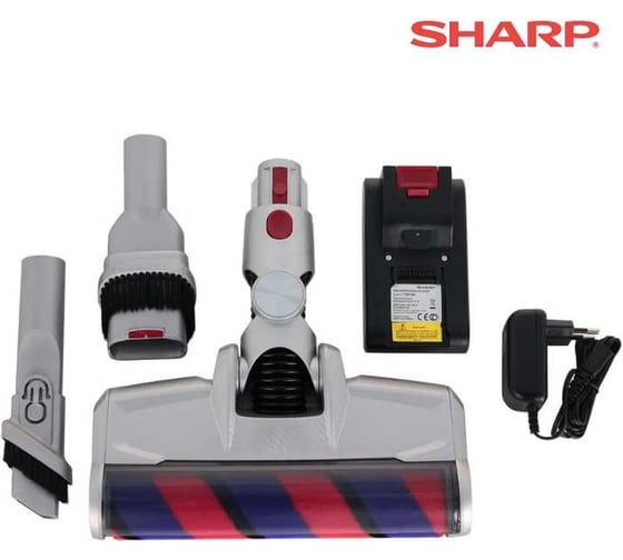 Вертикальный аккумуляторный пылесос Sharp EC-SB72R-S