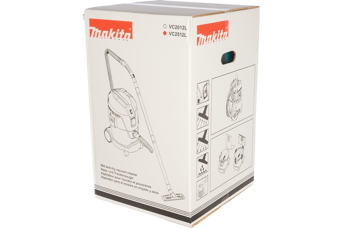 Пылесос Makita VC2512L - выгодная цена, отзывы, характеристики, фото ...