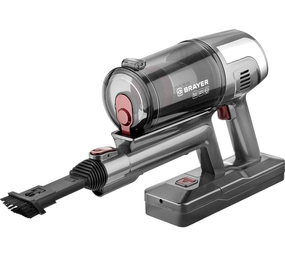 Ручной пылесос BRAYER 2 в 1, 350 Вт, BLDC мотор, 0.5л, бат.29,6В, турбощетка с LED, дисплей BR4265