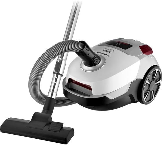 Мешковый пылесос BRAYER 2200 Вт, LCD, всасыв 450, Hepa, телес, 5 м, + 3 бум. мешка BR4224