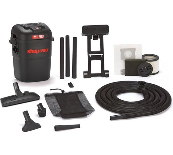 Гаражный пылесос для сухой и влажной уборки Shop-Vac Wall Mount 15 3941042