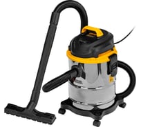 Строительный пылесос Denzel svc15, 1200 вт, бак 15 л, шланг 2 м 28201