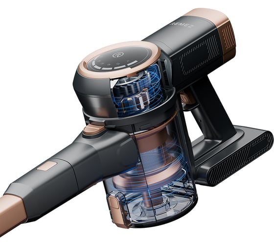 Вертикальный беспроводной пылесос Remez multiclick pro aqua plus RMVC-505B ЦБ-00000583