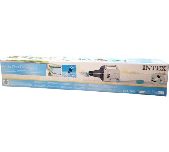 Вакуумный пылесос для чистки бассейна Intex на аккумуляторах с ручкой 2.8м 28628