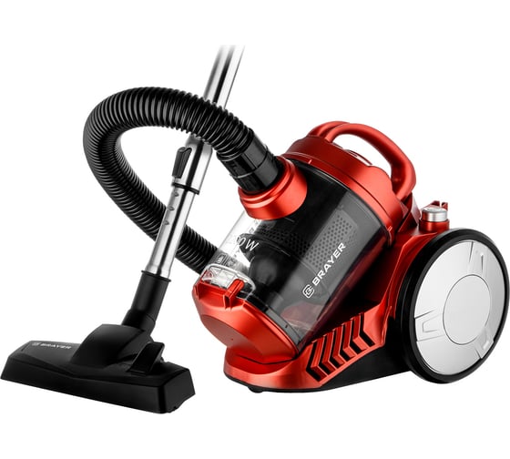 Пылесос циклонного типа BRAYER 2200 Вт, 2.5л, всасыв 420 Вт, Hepa, телес, 5 м, паркетная щетка BR4207