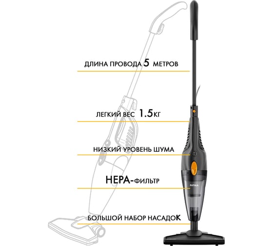 Проводной пылесос FUTULA Vacuum Cleaner V2 (Black) 00-00214551