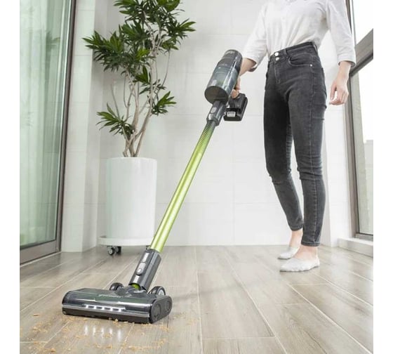 Беспроводной вертикальный аккумуляторный пылесос Greenworks 24V, с 1хАКБ 4 Ач и ЗУ 4701407UB