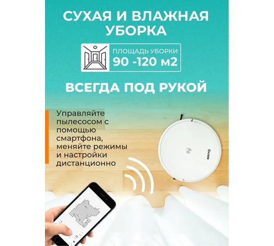 Робот пылесос Bestfix BS-400 белый 154239