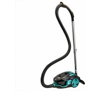 Пылесос DELTA LUX DE-3501 СУПЕР-ЦИКЛОН, черный с бирюзовым, 2400 Вт, регулировка мощности Р1-00009342