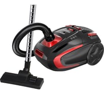 Пылесос DELTA LUX DL-0848 черный с красным, 2200 Вт, мешок для сбора пыли 0R-00006658