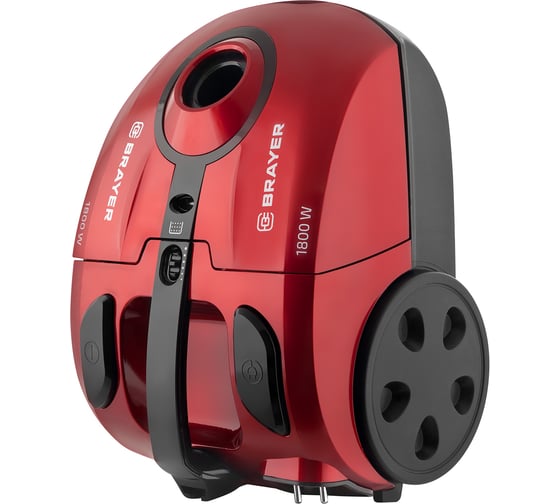 Мешковый пылесос BRAYER 1800 Вт, всасывание 380, 2,5л, BR4223