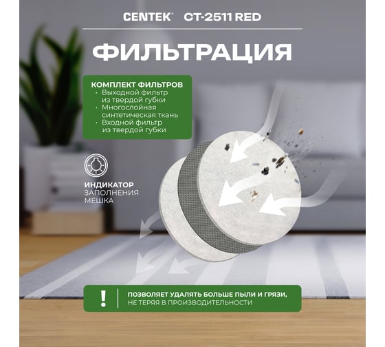 Пылесос Centek CT-2511