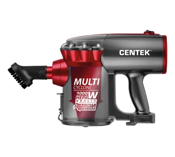 Вертикальный пылесос Centek циклон, красно-черный CT-2561
