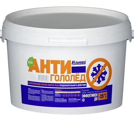 Антигололед продолжительного действия АЛЬМИРА 5 кг 00-00000916