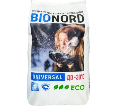 Противогололедный материал БИОНОРД Universal -30 C 23 кг BU23 4670009940490