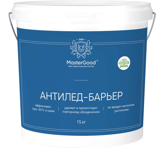 Противогололедное средство MasterGood MG Антилед-барьер (15 кг) MG-АНТИЛЕДБАР-15