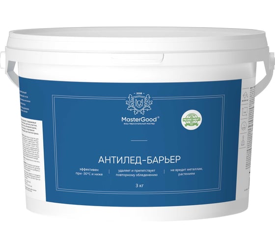 Противогололедное средство MG Антилед-барьер (3 кг) MasterGood MG-АНТИЛЕДБАР-3