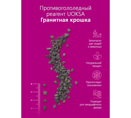Гранитная крошка UOKSA мешок 25 кг 3769