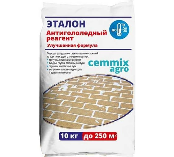 Противогололедный реагент CEMMIX Эталон 10 кг pgre10 1