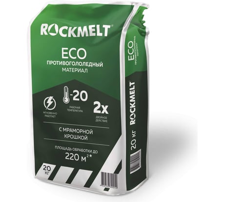 Противогололедный материал Rockmelt ECO пакет 20 кг 63418