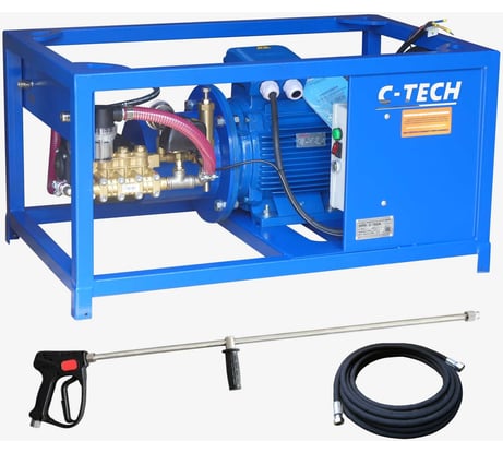 Установка сверхвысокого давления C-TECH 500 бар, 900 л/ч, 15 кВт, 380 В NTR5015ES1E7BP1A1FMRTY-15-SG100