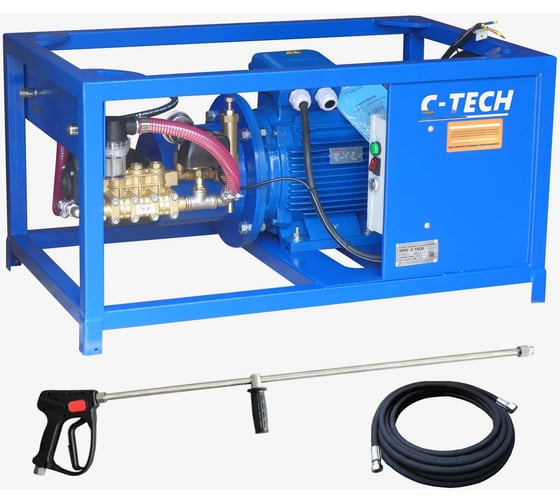 Установка сверхвысокого давления C-TECH 500 бар, 900 л/ч, 15 кВт, 380 В NTR5015ES1E7BP1A1FMRTY-15-SG100 1