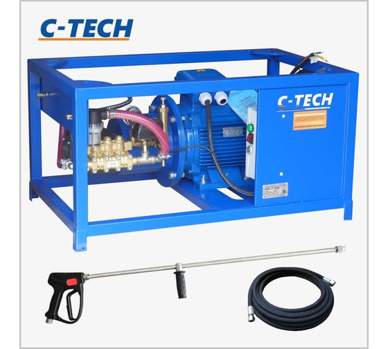 Установка сверхвысокого давления C-TECH 500 бар, 900 л/ч, 15 кВт, 380 В NTR5015ES1E7BP1A1FMRTY-15-SG100