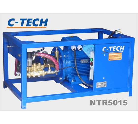Установка сверхвысокого давления C-TECH 500 бар, 900 л/ч, 15 кВт, 380 В NTR5015ES1E7BP1A1FMRTY-15-SG100