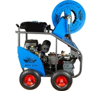 Каналопромывочная высоконапорная установка мобильная с барабаном ТД Гидромаркет GM Pumps 150-200 бар 50-65 л/мин вер Pipe GMG-30-200-50-4whL-Reel90