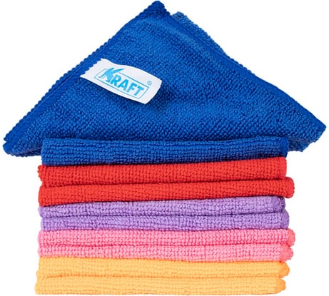 Набор салфеток из микрофибры KRAFT 10 шт., 30x30 см KT 860611