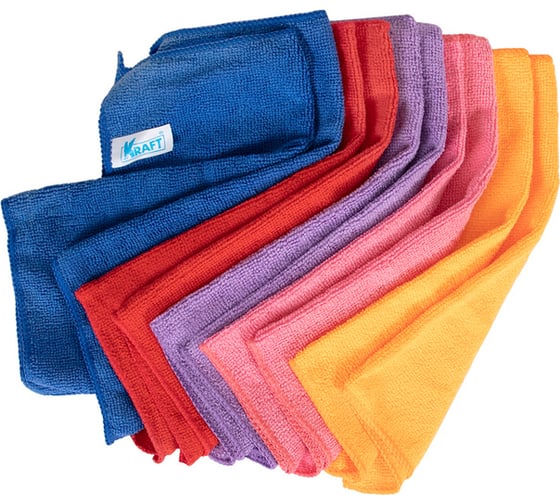 Набор салфеток из микрофибры KRAFT 10 шт., 30x30 см KT 860611