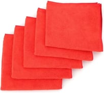 Микрофибра ACG 40х40 см, 300 г/м2, цвет красный, упак. 5 шт. 1024888 27163038