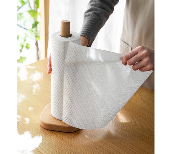 Биоразлагаемые салфетки в рулоне RoomBroom белые RB2089