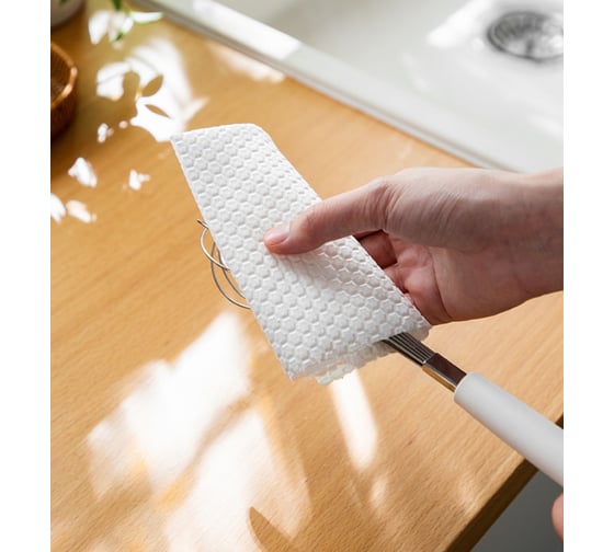 Биоразлагаемые салфетки в рулоне RoomBroom белые RB2089