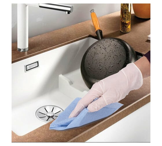 Салфетки универсальные 5 шт ЛЮБАША, 25 x 25 см, КОМПЛЕКТ 5шт 80 г/м2 605501