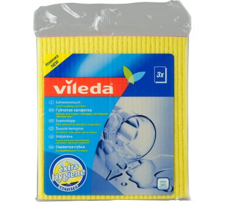 Салфетка губчатая 3 шт VILEDA 124988