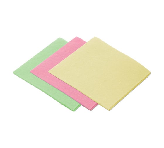 Салфетки PACLAN универсальные, 38x38 см, КОМПЛЕКТ 3 шт., 110 г/м2, вискоза, Practi Universal, 410018