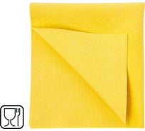 Салфетка HQ Profiline, 35 х 40 см, для стекла, микроволоконная ПУ, желтая, 73613