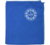 Салфетка Elfe 300 х 300 мм, из микрофибры для оптики, стекол и зеркал синяя 92312