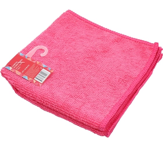 Салфетка из микрофибры Кошкин Дом 220 г/м2 30x30 см 3 цвета 30-08-010
