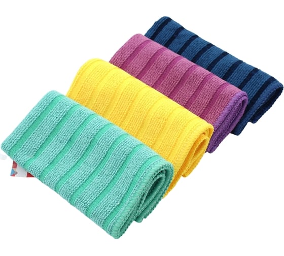 Салфетка из микрофибры Кошкин Дом для ванной комнаты 30x30 см 320 г/м2 4 цвета 30-08-021