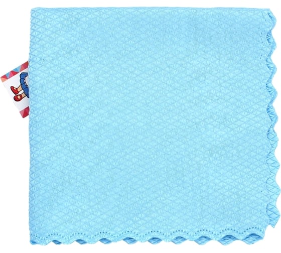 Салфетка из микрофибры Кошкин Дом для стекол и зеркал 220 г/м2 30x30 см 2 цвета 30-08-011