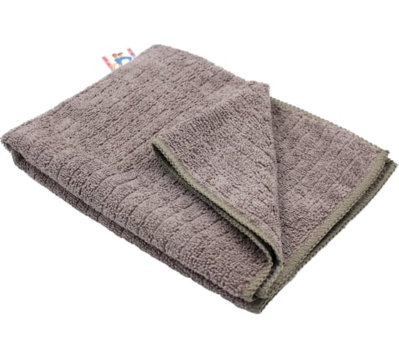 Тряпка для пола из микрофибры в клетку Кошкин Дом 50x70 см 220г/м2 4 цвета 30-08-025